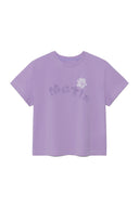 BUBBLY GRAPHIC PRINTING TOP IN LILAC image 11