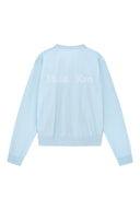 BACK LOGO SEE THROUGH CARDIGAN FOR MEN IN LIGHT BLUE image 14