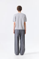 HALF SLEEVE LOGO PULLOVER FOR MEN IN LIGHT GRAY image 7