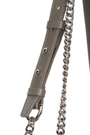 GLOSSY QUILTING MEDIUM CHAIN BAG IN GRAY image 4