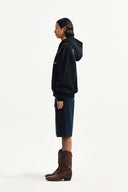 VINTAGE WASHED GRAFFITI HOODY ZIP UP IN BLACK image 18