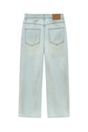 DIRTY WASHED DENIM PANTS FOR MEN IN LIGHT BLUE image 2