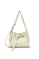 BELTED VOLUNN SMALL BUCKET BAG IN IVORY image 6