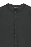 BACK LOGO SHEER CARDIGAN FOR MEN IN CHARCOAL GREY image 3