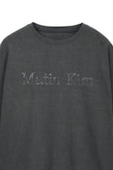 DISTRESSED LOGO TOP IN CHARCOAL GREY image 3