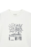 VINTAGE GRAFFITI ARTWORK TOP IN WHITE image 15