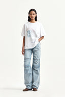 PANEL SEMI WIDE DENIM PANTS IN LIGHT BLUE image 19