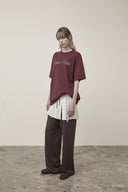 VINTAGE LOGO GRAPHIC TOP IN BURGUNDY image 9