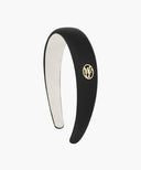 CIRCLE LOGO SATIN HAIR BAND IN IVORY image 20