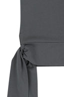 HEM TIE DETAIL SLEEVELESS TOP IN CHARCOAL GREY image 4