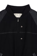 STUNNING POINT FAUX LEATHER JUMPER FOR WOMEN IN BLACK image 14