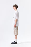 MATIN KIM CIRCLE LOGO TOP FOR MEN IN WHITE image 6