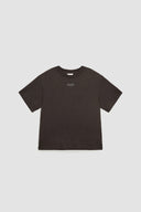 LOGO EMBROIDERY OVERSIZE TOP IN BROWN image 2