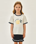 KIDS CITRON RINGER TEE IN IVORY image 11