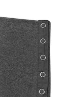 UNBALANCE FLARE FOLDING SKIRT IN CHARCOAL GREY image 15