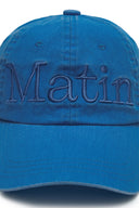 MATIN LOGO WASHED BALL CAP IN BLUE image 4