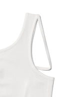 UNBALANCE TUCK SLEEVELESS TOP IN WHITE image 15