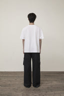 STAMP LOGO GRAPHIC OVERSIZE TOP FOR MEN IN WHITE image 17