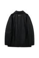 FAUX LEATHER DOUBLE JACKET FOR MEN IN BLACK image 12