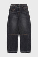 TWISTED SEAM DENIM PANTS IN DARK GRAY image 2