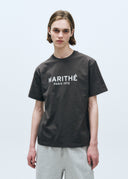 REGULAR LOGO TEE IN CHARCOAL GREY