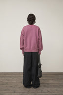 VINTAGE COLOR DYING LOGO SWEATSHIRT IN PINK image 17