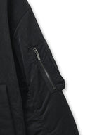 HIGH NECK BUTTON POINT ZIP UP JUMPER IN BLACK image 5
