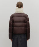 CLASSIC LOGO FUR MUFFLER IN LIGHT BEIGE image 12