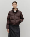 W BASIC CROP DOWN JACKET IN BURGUNDY image 15