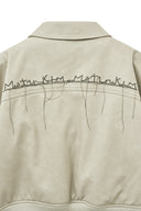 FAUX LEATHER OUTPOCKET JUMPER IN LIGHT GRAY image 15