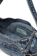 MATIN WASHED DENIM MINI HOBO BAG IN BLUE image 9