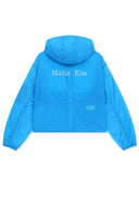 BACK LOGO HOODY WINDBREAKER FOR WOMEN IN BLUE image 2