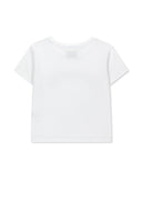 MATIN KIM ARCH LOGO CROP TOP IN WHITE image 3