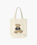 DOODLE BEAR ECO BAG IN NATURAL image 9