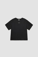 LOGO EMBROIDERY OVERSIZE TOP IN BLACK image 2