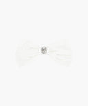 CIRCLE LOGO RIBBON HAIR PIN IN WHITE image 6