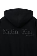 BACK LOGO ESSENTIAL HOODY ZIP UP IN BLACK image 11