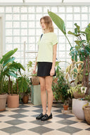 STICKER GRAPHIC LOGO TOP IN LIME image 5
