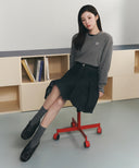 W BANDING FLATS SNEAKERS IN BLACK image 12