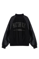 STUNNING POINT FAUX LEATHER JUMPER FOR MEN IN BLACK image 3