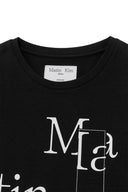 PATCHWORK GRAPHIC PRINTING LOGO TOP IN BLACK image 15