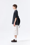 TONAL RIB BACK LOGO TOP FOR MEN IN BLACK image 7