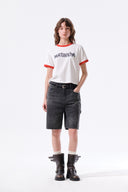 MATIN LOGO RINGER CROP TOP IN WHITE image 9