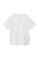 EMBROIDERY SMALL LOGO OVERSIZE TOP IN WHITE image 11