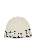 CRACKED LOGO BUCKET BEANIE IN BLACK image 1