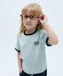 KIDS CLASSIC LOGO RINGER TEE IN LIGHT BLUE image 1