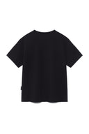 EMBROIDERY SMALL LOGO OVERSIZE TOP IN BLACK image 13