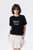 HALF SLEEVE LOGO PULLOVER FOR WOMEN IN BLACK image 10