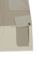 PATCHWORK CARGO BERMUDA PANTS FOR MEN IN BEIGE image 5