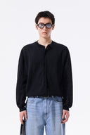 BACK LOGO SHEER CARDIGAN FOR MEN IN BLACK image 7